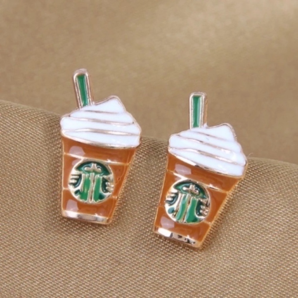 5 for $25 Starbucks 14k Gold Plated Earrings